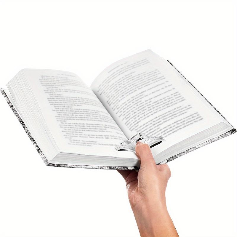 2pcs Clear Page Spreader, Transparent Thumb Bookmark For Readers Book Lovers Bookworm Literary Gifts Reading Book Accessories