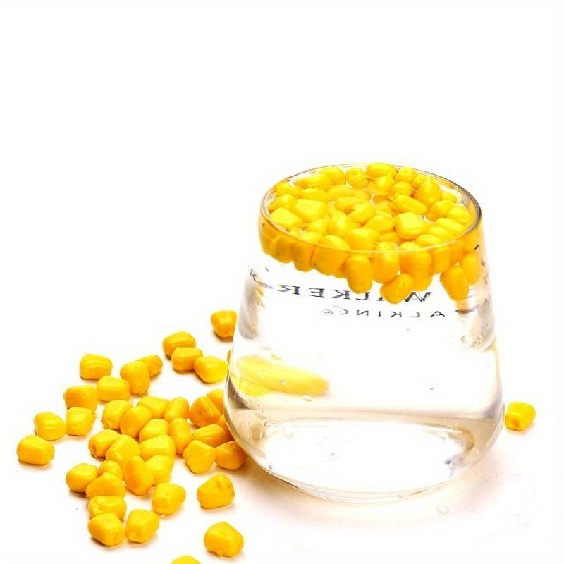 100Pcs/Lot Fishing Corn Floating Boilies Flavoured Soft Lure Grass Carp Bait Silicone Soft Plastic Bait Artificial
