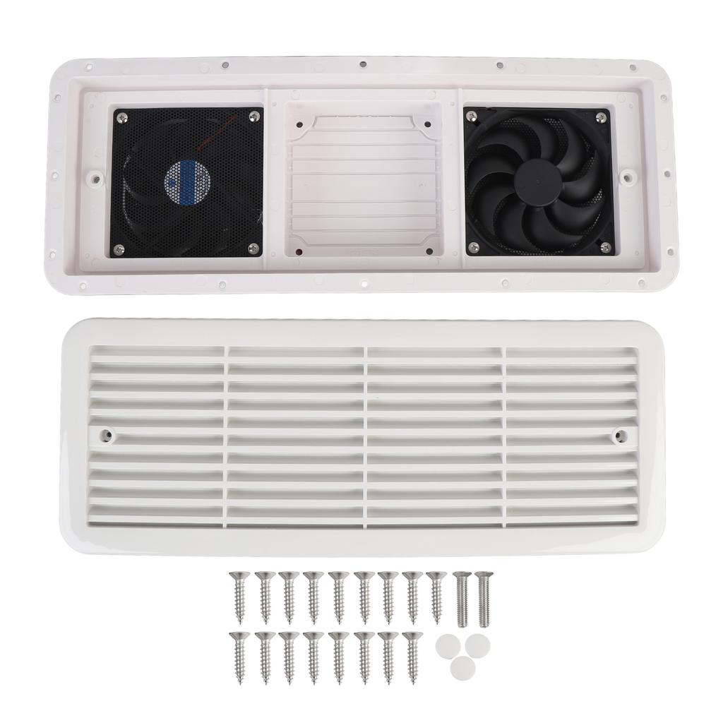 RV Side Ventilation Cooling Fan Two Way Air Vent Exhaust Fan for Motorhome Trailer Camping Vehicle Boat Yacht