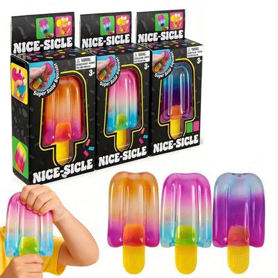 Jouet Squishy Glace Needoh Chaud Cube Agréable Jouet Sensoriel Fidget Gadget Portable Soulagement du Stress Pour Bureau Maison Détente Quotidienne