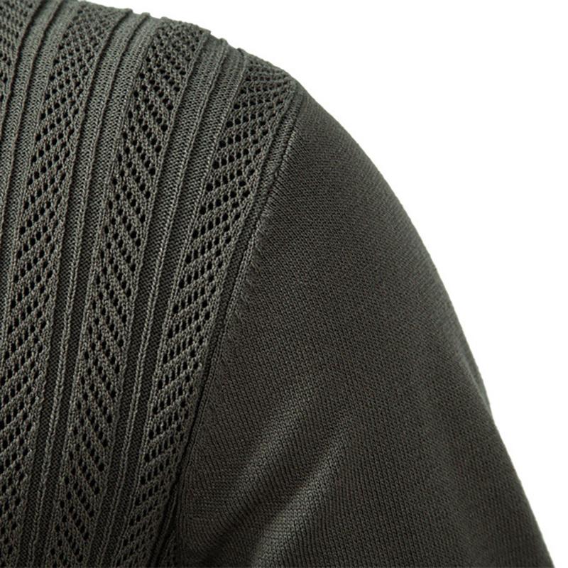 Callaway 2025 Autumn and Winter Embroidery New Men's Sweater Long Sleeved Knitted Sweater Half Zipper Business Casual Thin Sweater Men