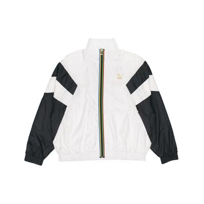 Gold Print Casual Sports Langarmjacke Herrenjacken Weiß 597610-02