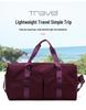 Women's Large Capacity Sports Yoga Bag with Shoe Compartment - Dry/Wet Separation, Solid Color, Ideal for Travel and Gym