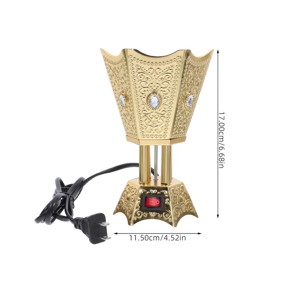 Electric Incense Burner Desktop Middle East Style Plug-in Censer Holder Home Table Decorative Burner Censer Holder