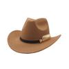 Autumn and winter woolen top hat, fish bone accessories, retro men's and women's hats, gentlemen's jazz curved brim felt hats