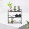Countertop Spice Racks Organizer Cabinets Wall Mount Seasoning Organizer 3-Tier Storage Shelf for Kitchen Cupboard Rubber Feet
