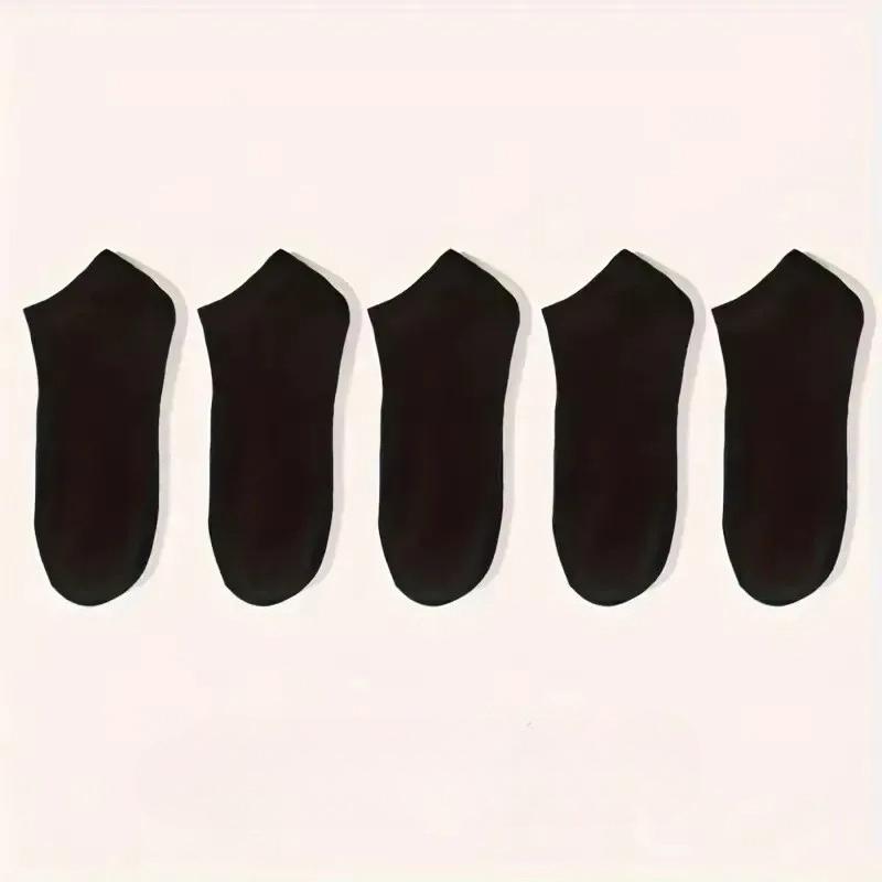 5pairs Unisex Comfort-Fit Ankle Socks for All, Breathable & Lightweight - Ideal for Sports & Daily Wear Women Socks