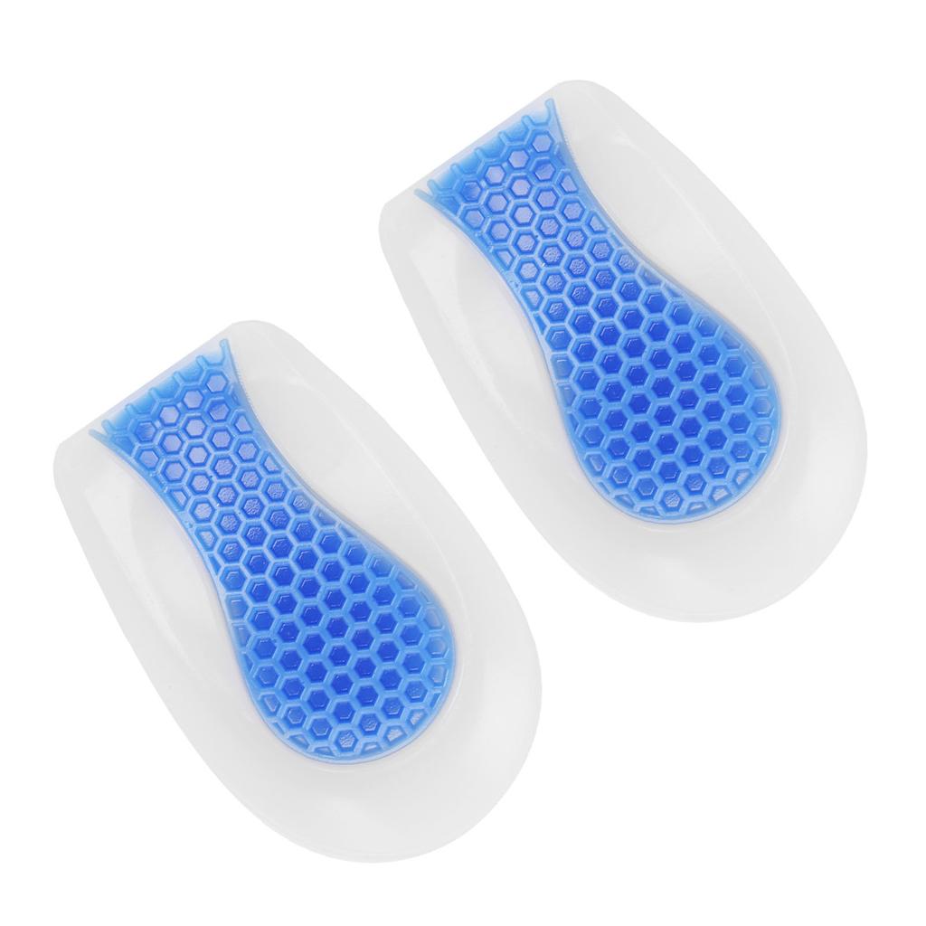 Heel Cup Silicone Insole Shoe Inserts Pad Shock Absorption Elastic Sport Shoe Cushion