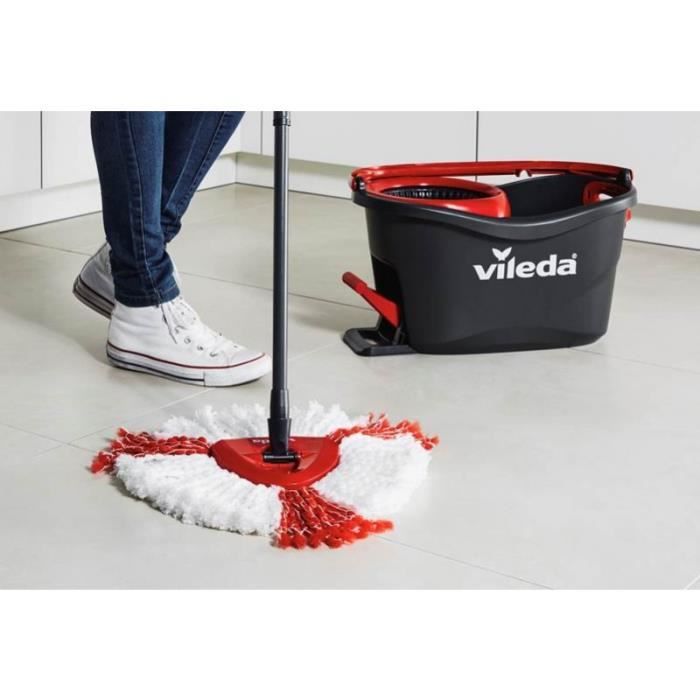 VILEDA Tête De Rechange 2 En 1 Pour Balai EasyWring & Clean Turbo - Microfibre