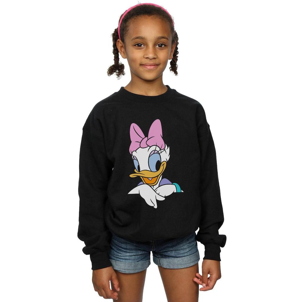 Disney Girls Daisy Duck Big Portrait Sweatshirt
