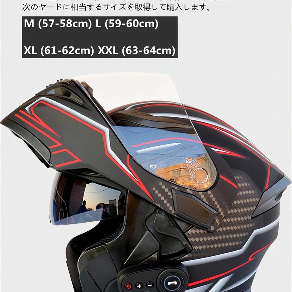 NEW JK-902 Motorcycle Helmet, Bluetooth System Helmet, Full Face Helmet for Motorcycle, Off-Road Helmet,