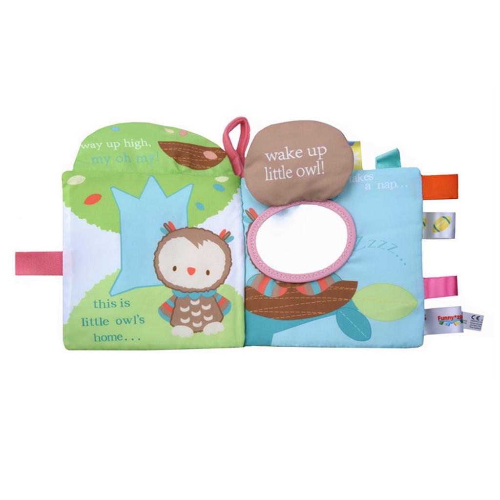 Baby Kids Intelligence Development Cloth 3D  Tail Book Educational Toy