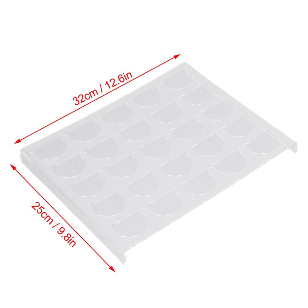 Clear Plastic Coffee Pod Storage Tray Holds 25 Capsules Capsule Storage Drawer  For Kitchen