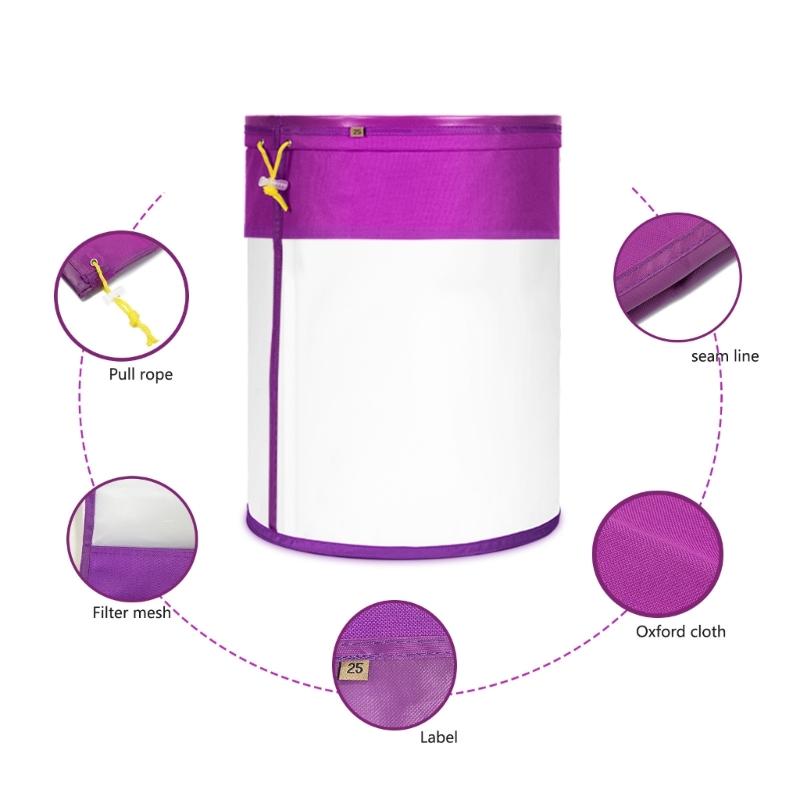 Mehrzweck 5-Gallonen-Filterbeutel Hydroponische Filtergewebebeutel Upgrades für Brau-, Koch- und Flüssigkeitstrennungsaufgaben