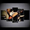 HD Printed 5 Piece Canvas Art Guitar Player Music Paintings Wall Pictures Modular Music Poster Home Decor