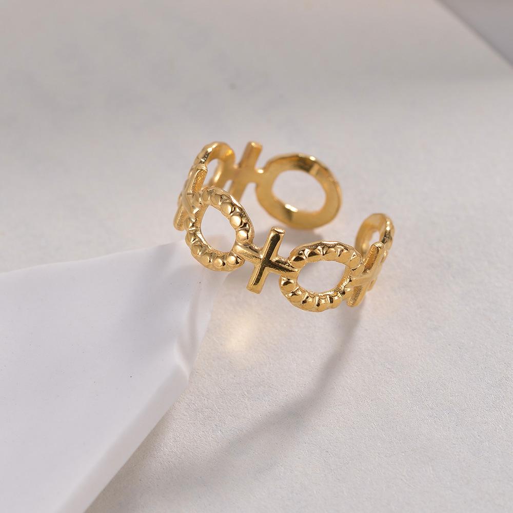 Adjustable Non-Fade Electroplated Couple's Ring