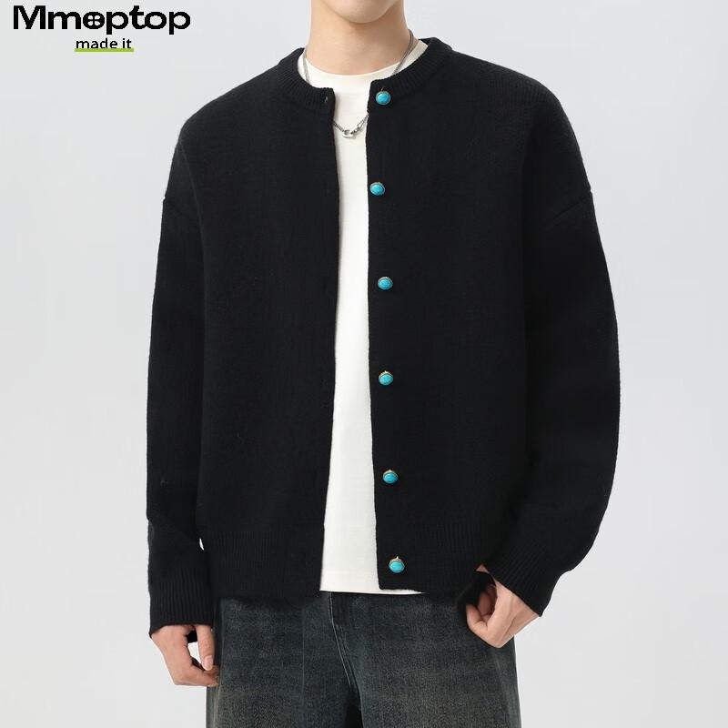 MMOPTOP Men's Japanese Style Warm Knit Cardigan
