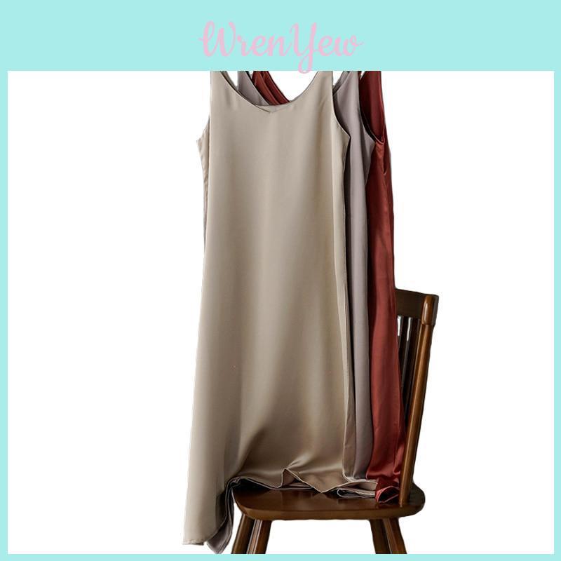 Elegant Women Satin Silk Slip Dress With Soft Touch For Casual And Cocktail Occasions