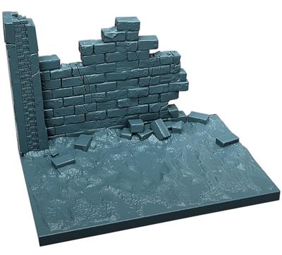 Nuts Planet 1/35 Scale General-Purpose Display Base 5 Collapsed Brick Wall Resin Kit TA35005 (Scenery)