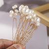 Nattyuperm Hair Accessories Pearl Hair Pins & Hair Cuffs - Set of 12 - Gold - Elegant Jewelry for Weddings, Parties, Graduations, Kimonos, Dresses