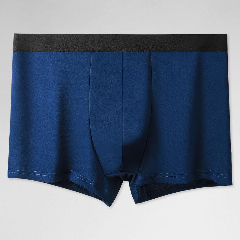 

Мужские летние хлопковые трусы-боксеры - Удобные, дышащие, однотонные, доступны большие размеры XL королевский синий