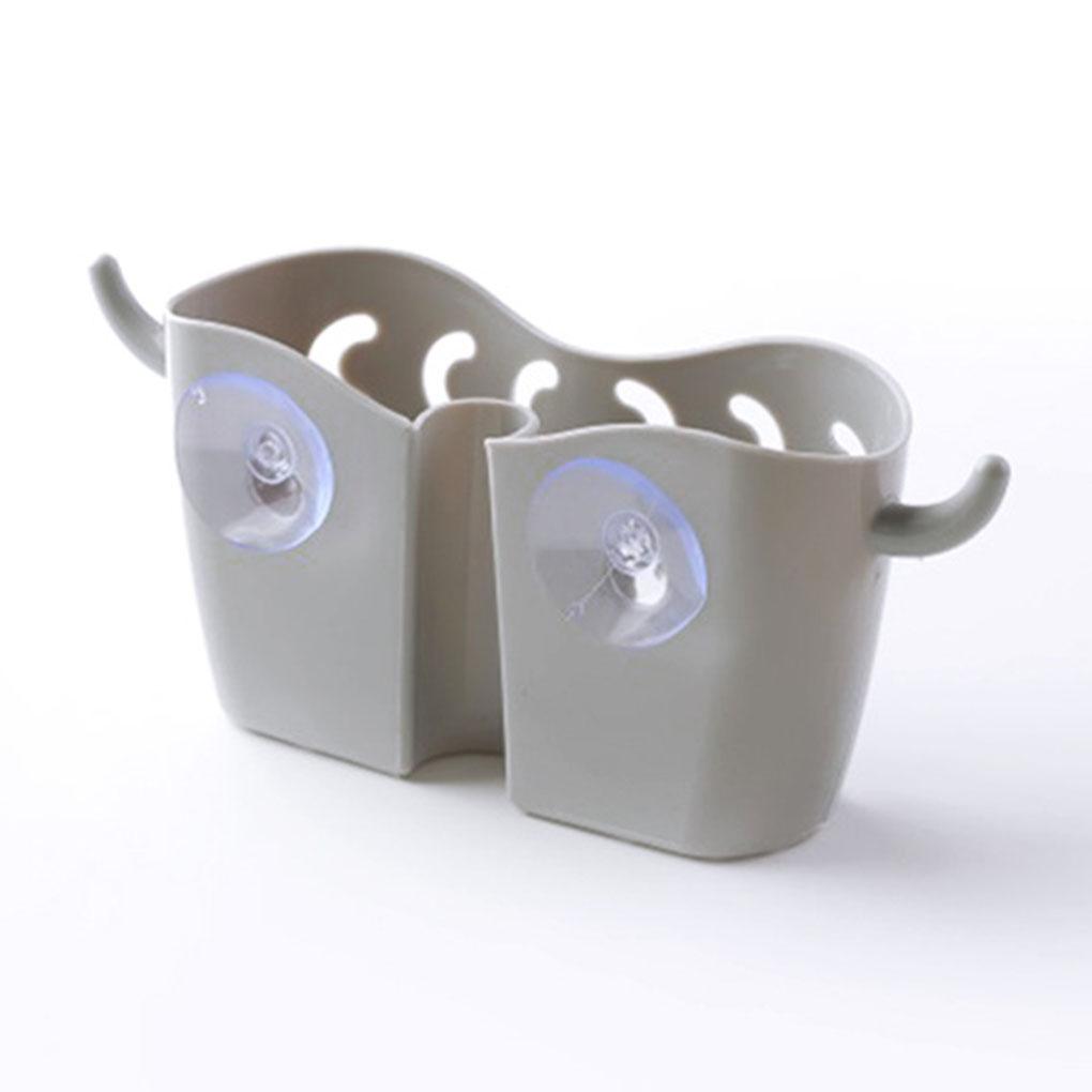 Kitchen Sink Basket Storage Rack Soap Sponges Suction Strainer Organizer