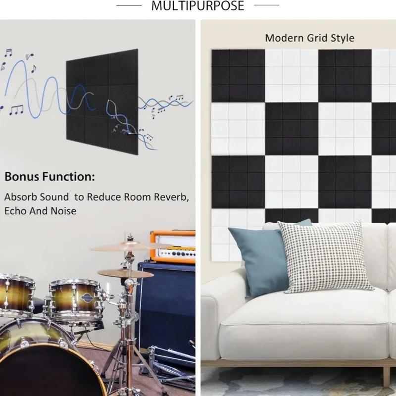 1/2/4PCS Nine Grid Felt Message Board Wall Mounted Bulletin Board for Office Decoration Notepad Holder Home Photo Display Use