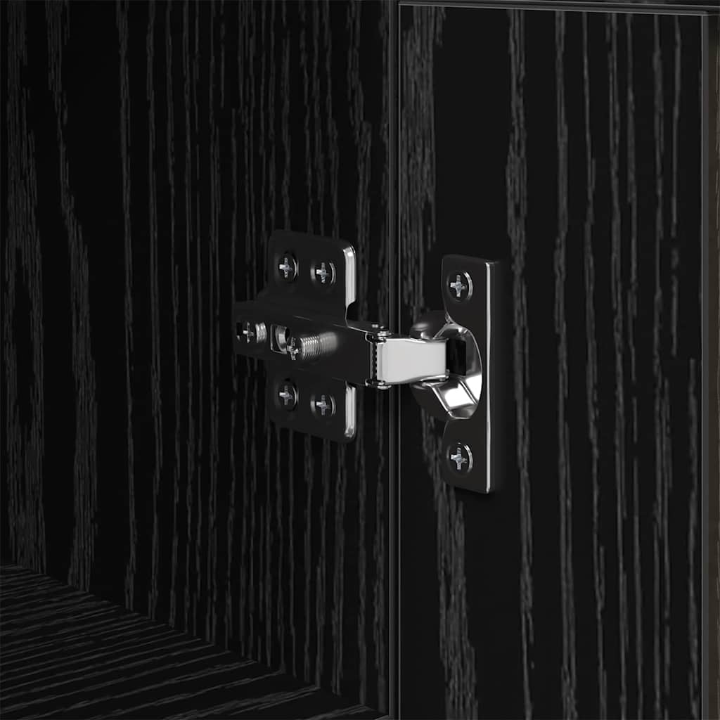 Sideboard in Black Oak Look 34.5 x 34 x 90 cm