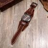 ZooooM Wide Antique Design Quartz Watch, Fashionable and Casual, Perfect Gift for Men and Women (Green) ZM-WATCH2-106-GR