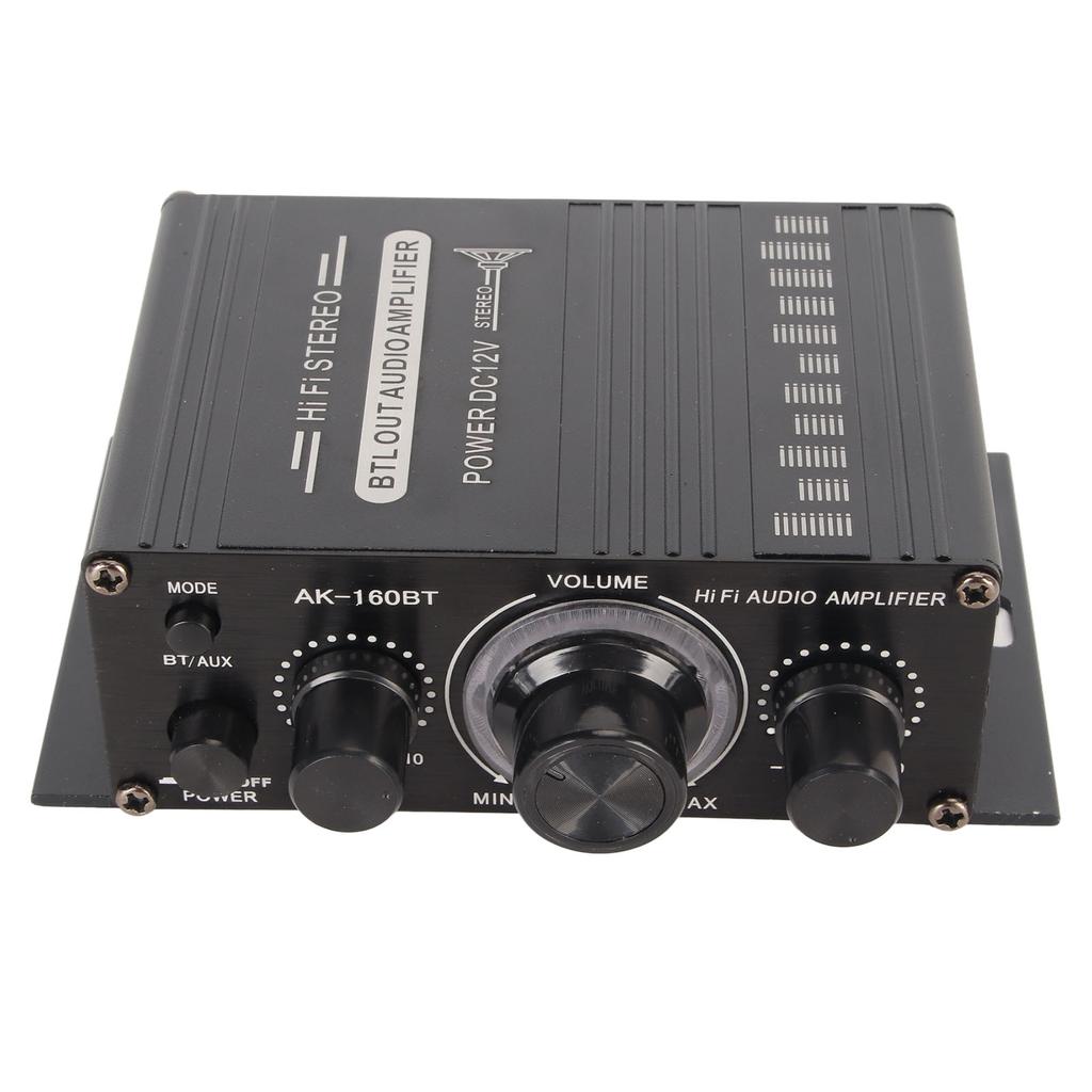 Bluetooth 5.0 Power Amplifier Clear Sound Quality Aluminium Alloy 20Hz To 20KHz 12V Universal for Car Home
