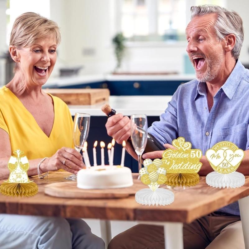 Paper Honeycomb Ornament Handmade Table Accessories For Wedding Anniversaries And Golden Jubilees Event