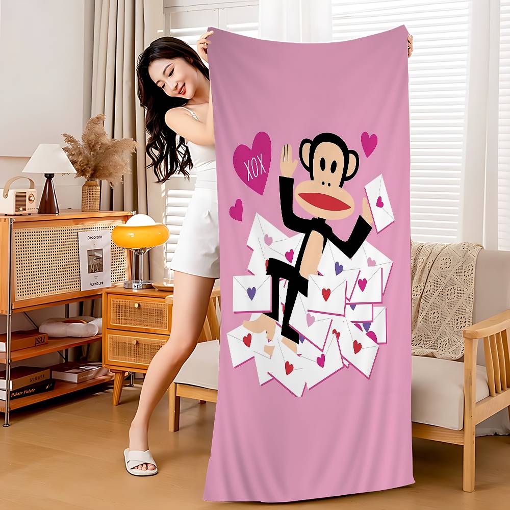 Logo P-Pauls F-Frank Beach Towel Colorful Bath Towels for Girl Microfiber Quick Dry Custom Sand Free Beach Yoga Spa Gym Pool
