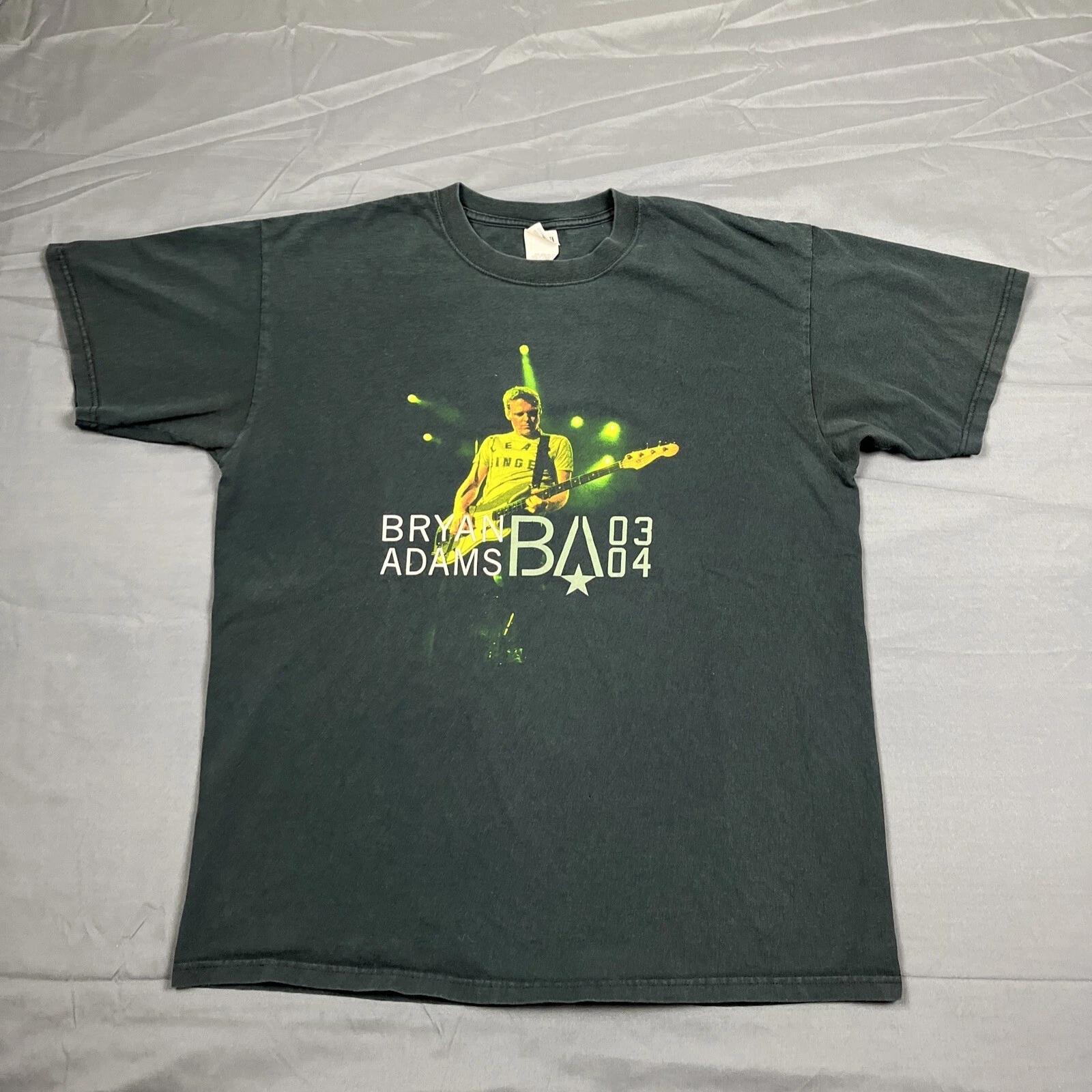 

Футболка Bryan Adams 03/04 Tour Размер XL Черная Винтажная Музыкальный Концерт VTG M