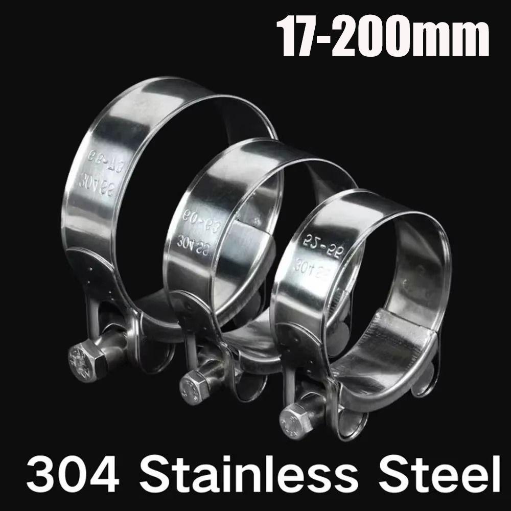 New 304 Stainless Steel Hose Clamps T Bolt Powerful Tube Clamps Water Pipes Sealing