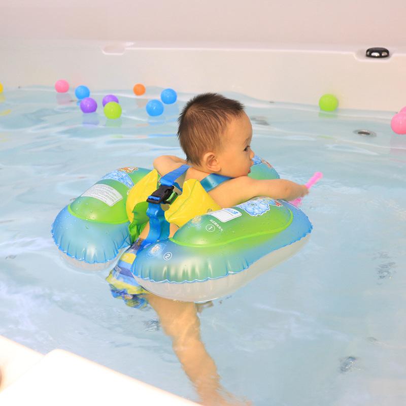 Cross-Border Export Baby Swimming Ring 0-6 Years Old Baby Thickeneded Armpit Ring Inflatable Lying Ring Kidsren's Swimming Ring Wholesale