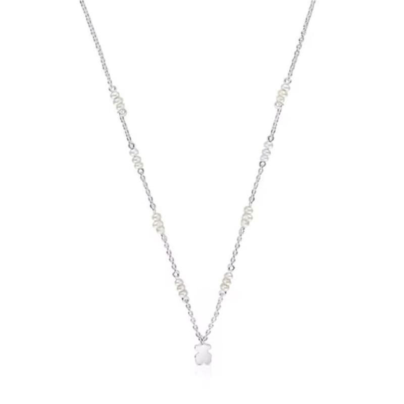 

TOUS Sweet Dolls Bear and Pearl Necklace/1004276300 FREE