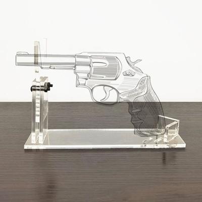 Espositore per pistola in acrilico trasparente Supporto per pistola per modello di pistola