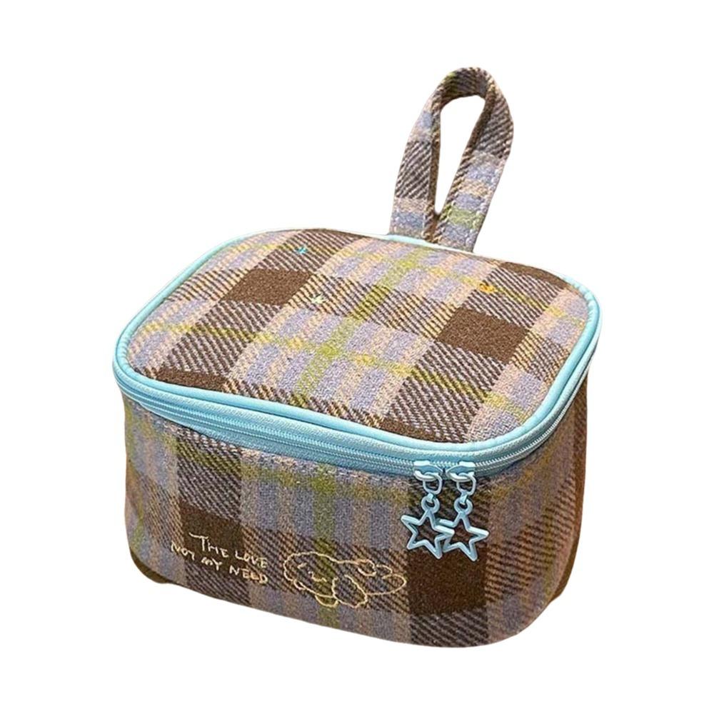 

Handbag Make Up Pouch Bag Candy Color Pouches Bag Organizer Wash Bag Pouch for Make Up Kit Storage синій