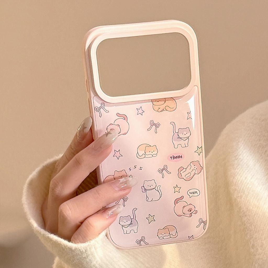 Cat Paradise for Apple 17promax Mobile Phone Case 16 Drops of Glue Powder Cartoon 15 for IPhone13 for Huawei for Samsung