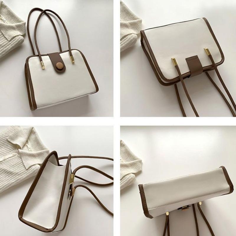 Veske Kvinne Nisje Designpakke Mote Enkel skulder Armhule Veske Tekstur Liten firkantet veske