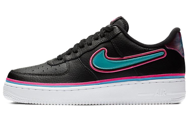 Nike Air Force 1 Low Sport Nba Black Blue Gale Laser Fuchsia AJ7748-002 42.5