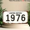 Limited Edition Distressed License Plate D Flat Aluminum Metal Tin Sign for Retro Birthday Souvenir Wall Decor Bar Garag