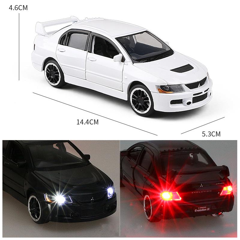 1/32 Mitsubishis Lancer Evolution IX 9 Alloy Car Model Diecast Simulation Metal Toy Vehicles Car Model Collection Childrens Gift