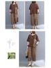 2026 Summer Women's Slimming Suit: Loose Top & Printed Nine-Point Pants Plus Size Two-Piece Set
