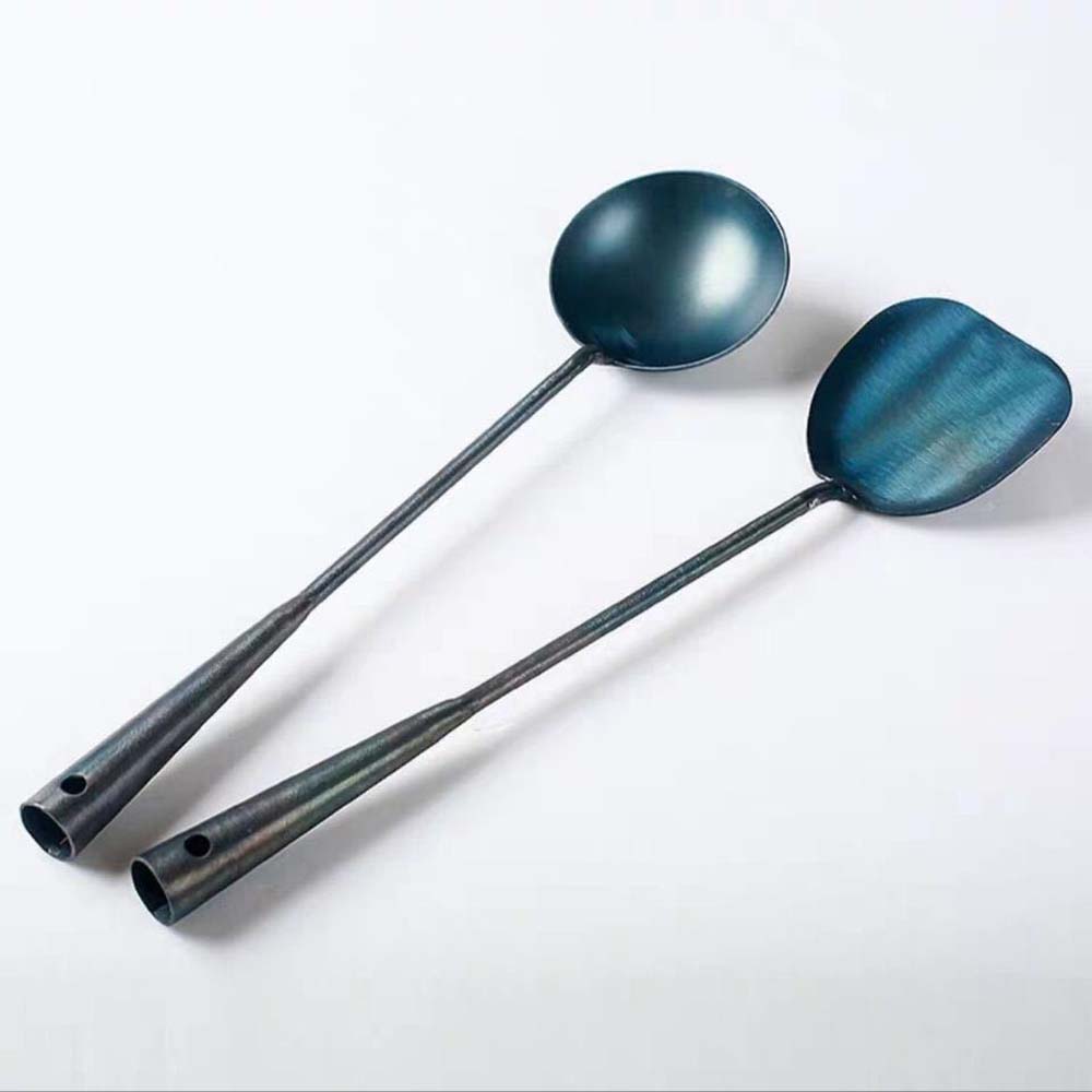 Stick Kitchen Tools Stainless Steel Lengthened Cooking Spoon Soup Scoop Ladle Wok Shovel Spatula