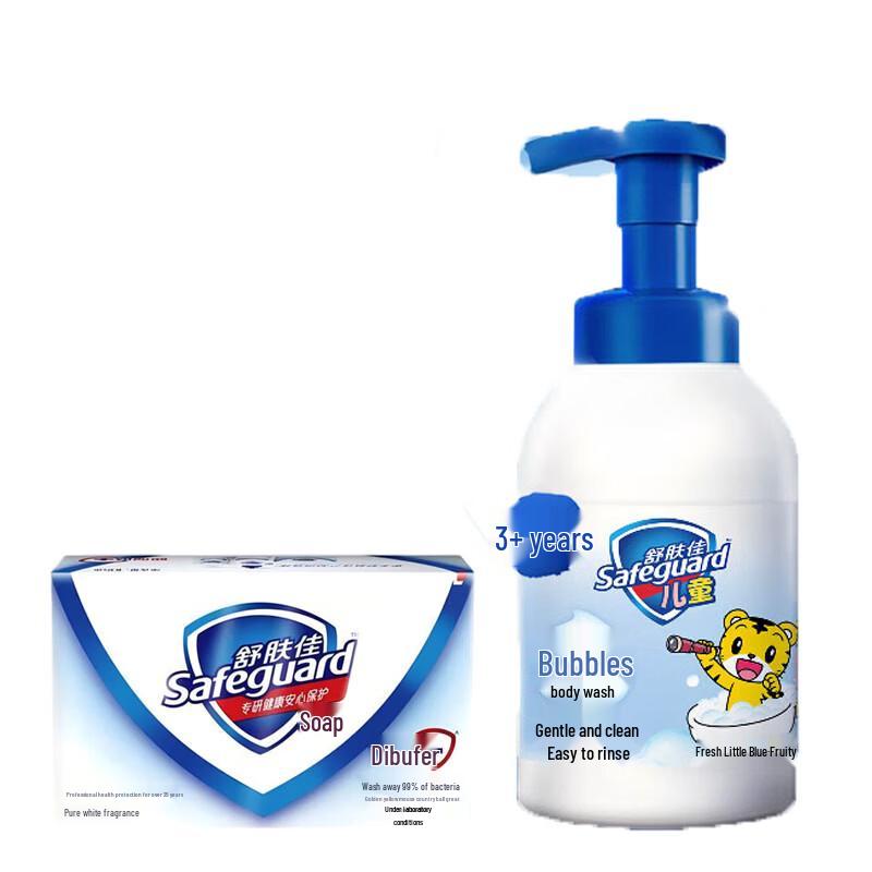 

Набір Safeguard Pure White Мило та Дитячий Гель для Душу