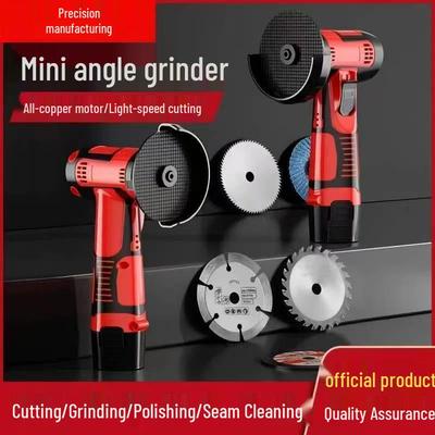 Wiederaufladbarer Mini-Winkelschleifer - Kompakter elektrischer Handpolierer & Schneider