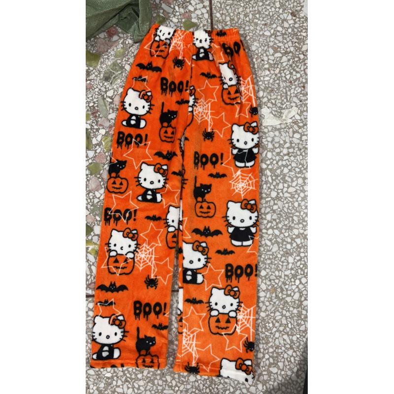 Cartoon Cat Christmas Flannel Pajama Pants for Women - Cozy Winter Kitty Fleece Lounge Wear