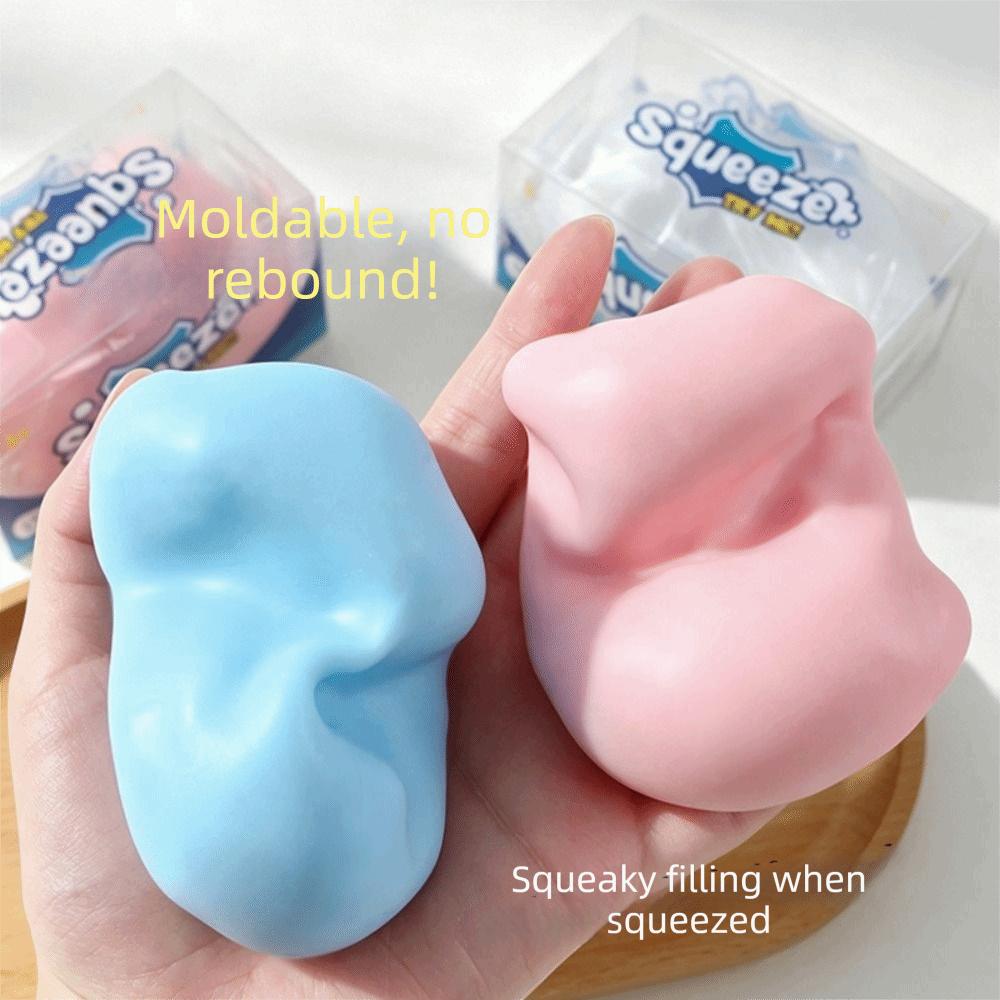Finger Relax Soap Ball Squishy Handmade Crunchy Fidget Toy Building Block Squishy Adult Kids