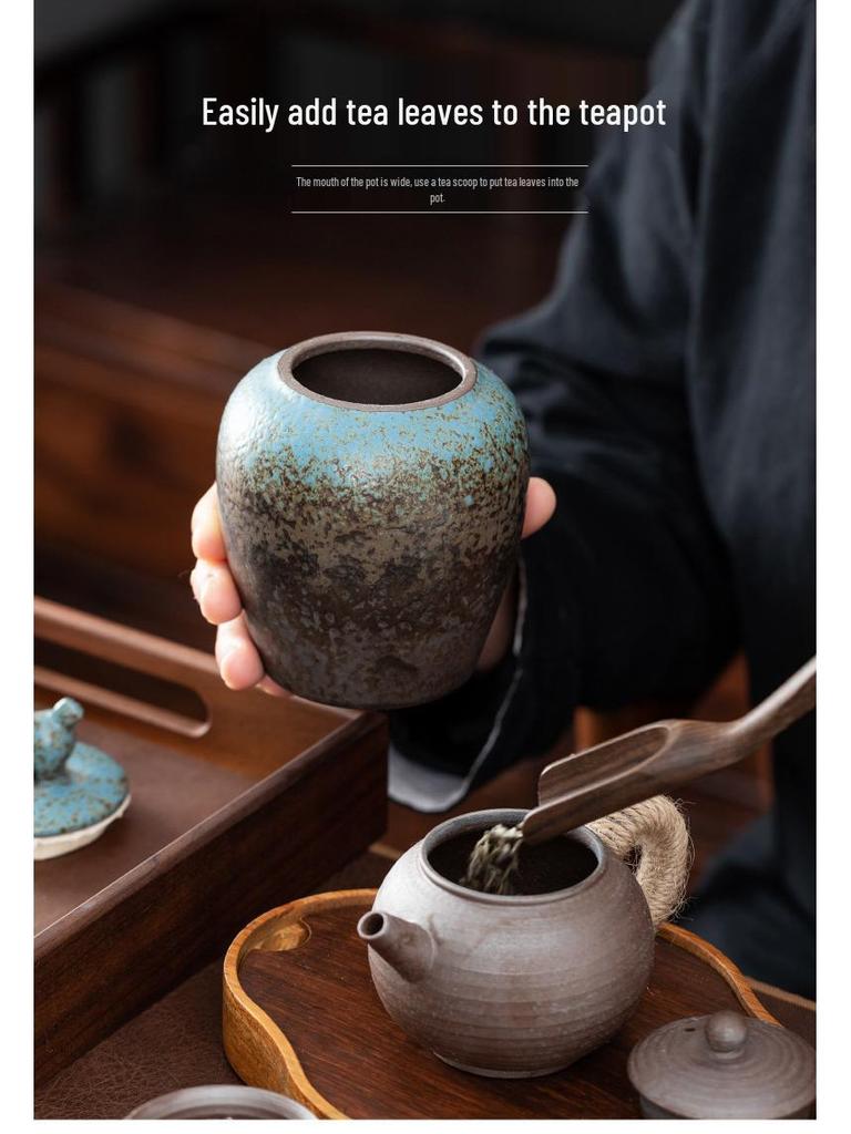 Chinese Ceramic Tea Canister: Small/Large Sealed Storage Jar for Pu'er Tea with Logo Printing